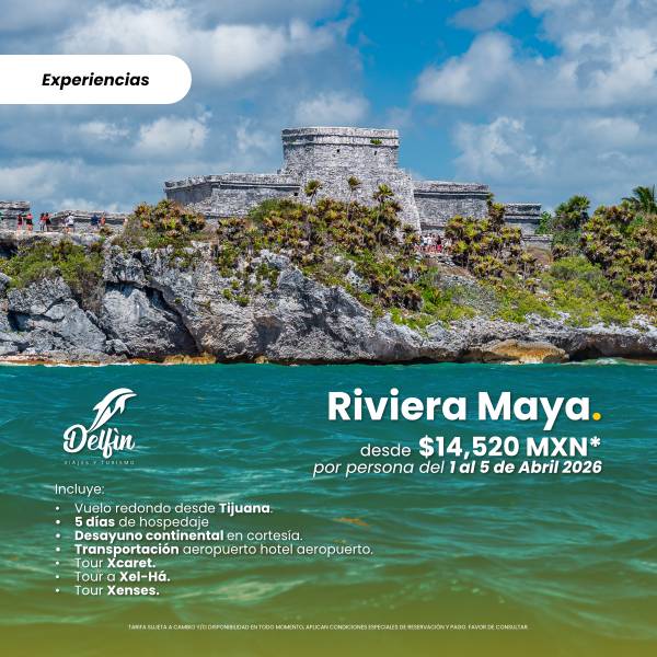 Vista del paquete Riviera Maya Experiencias Semana Santa 2026